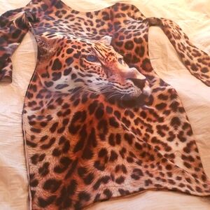 HOT HOT HOT tiger mini dress